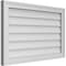 Ekena Millwork Vertical Surface Mount PVC Gable Vnt: Non-Functional, w/2"W x 1-1/2"H, Brickmould Frame, 32"W x 20"H GVPVE32X2002SN - alternate 3